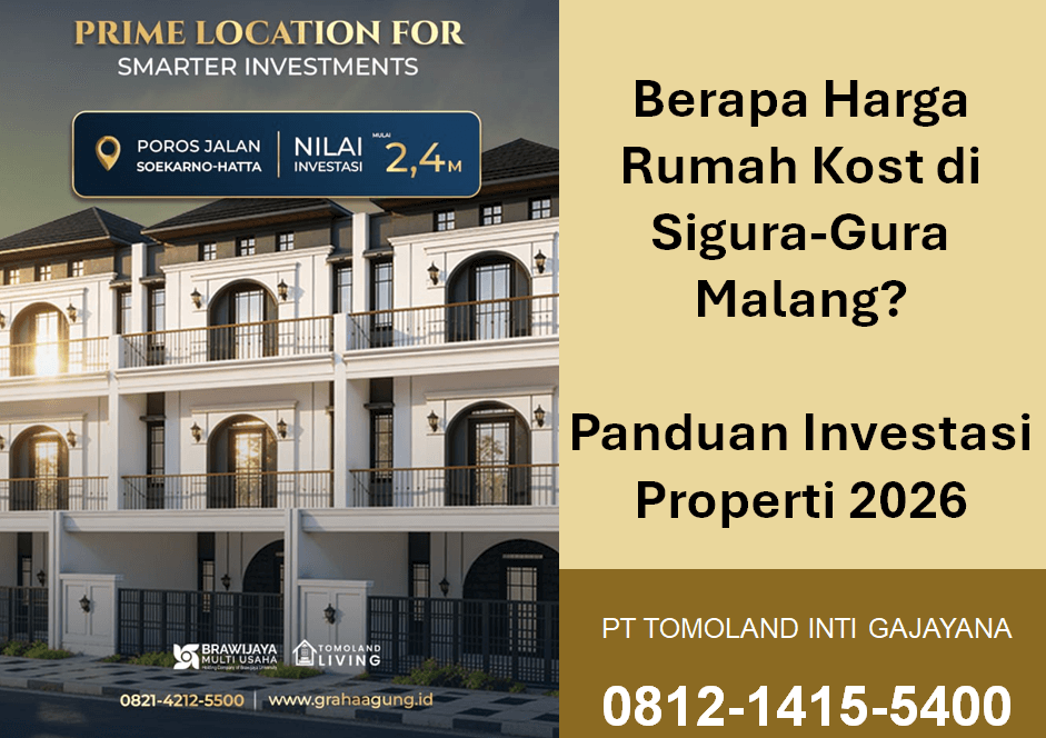 Cek Harga Rumah Kost di Sigura-Gura Malang: Area Terlaris yang Selalu Full!
