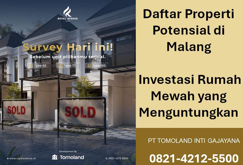Daftar Properti Potensial di Malang: Investasi Rumah Mewah yang Menguntungkan