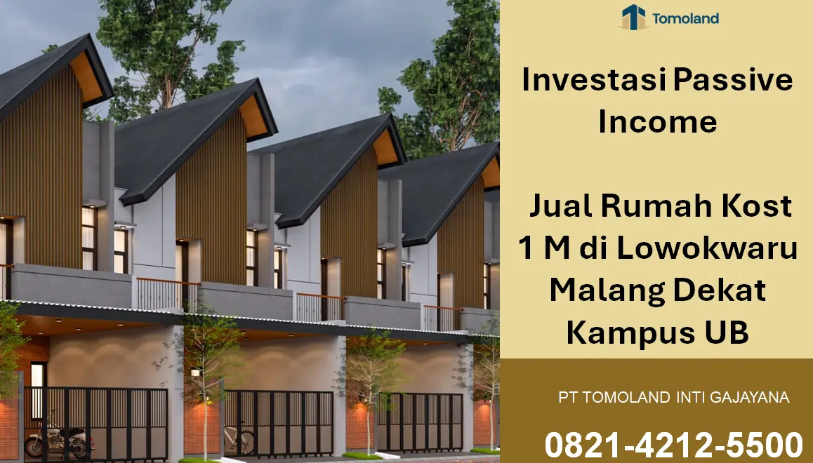 Potensi Sewa Stabil, Jual Rumah Kost Harga 1 M di Lowokwaru Malang Dekat UB