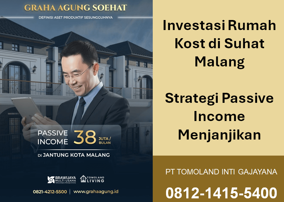Investasi Rumah Kost di Suhat Malang: Cara Cerdas Punya Passive Income 456 Juta