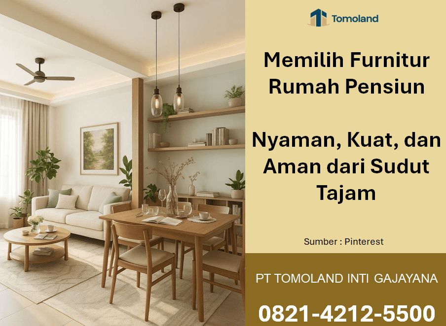 Memilih Furnitur Rumah Pensiun: Nyaman, Kuat, dan Aman dari Sudut Tajam