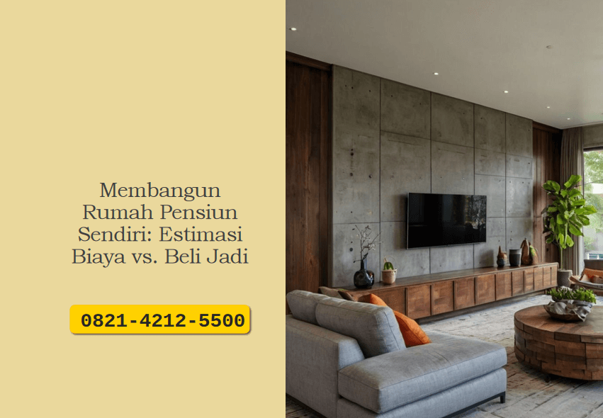 Membangun Rumah Pensiun Sendiri: Estimasi Biaya vs. Beli Jadi