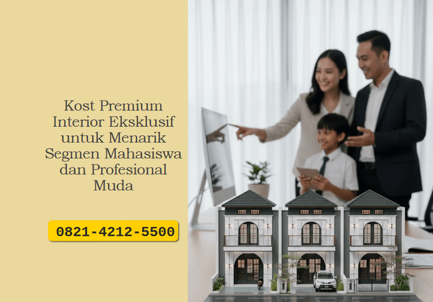 Kost Premium Interior Eksklusif untuk Menarik Segmen Mahasiswa dan Profesional Muda