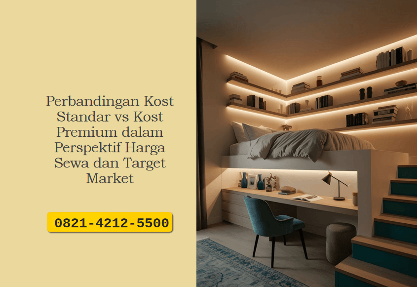 Perbandingan Kost Standar vs Kost Premium dalam Perspektif Harga Sewa dan Target Market