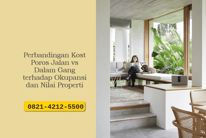 Perbandingan Kost Poros Jalan vs Dalam Gang terhadap Okupansi dan Nilai Properti