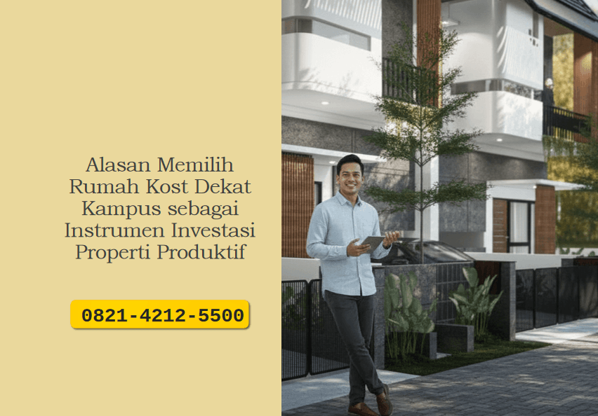 Alasan Memilih Rumah Kost Dekat Kampus sebagai Instrumen Investasi Properti Produktif