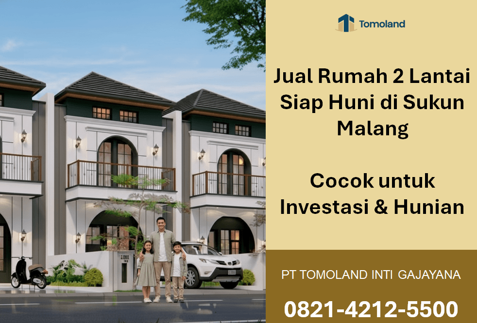 Jual Rumah 2 Lantai Siap Huni di Sukun Malang – Unit Terakhir, Siapa Cepat Dia Dapat!
