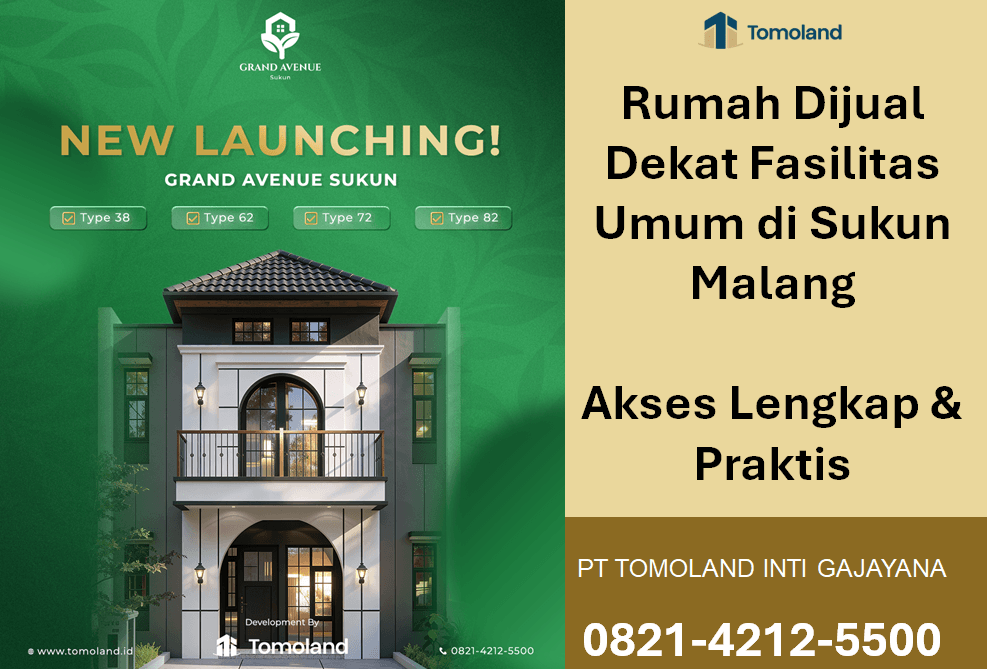Rumah 2 Lantai Dekat Fasilitas Umum di Sukun Malang – Penawaran Terbatas Untuk Bulan Ini!