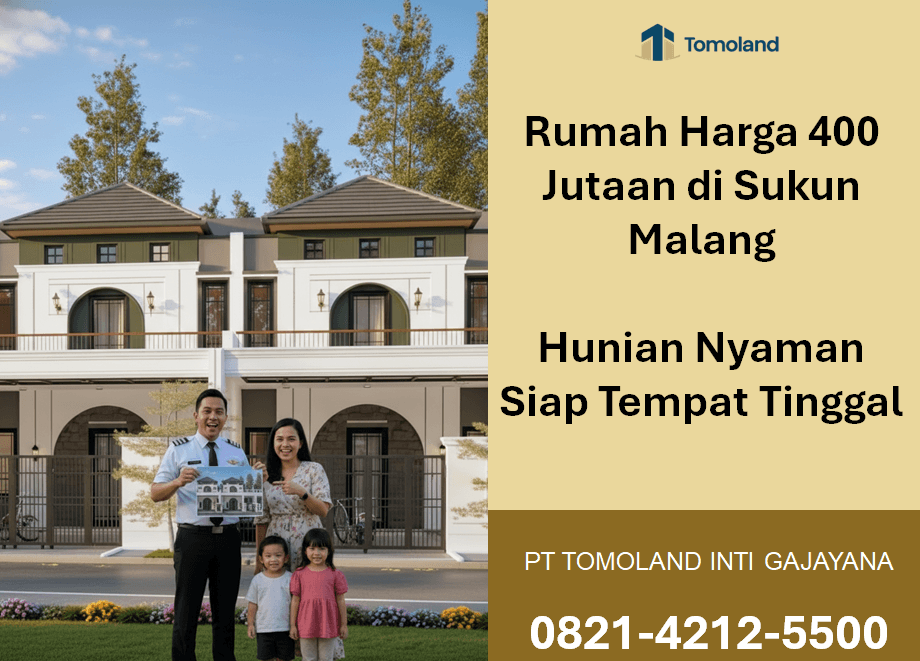 Rumah Satu Lantai Siap Huni di Sukun Malang – Stok Sangat Terbatas!