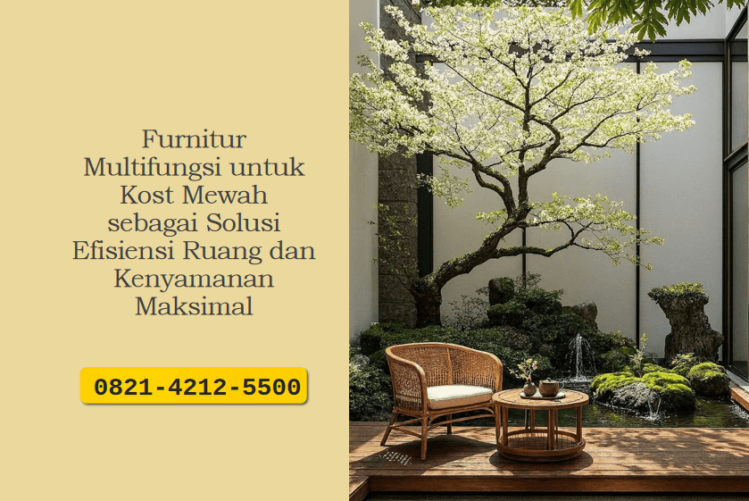 Furnitur Multifungsi untuk Kost Mewah sebagai Solusi Efisiensi Ruang dan Kenyamanan Maksimal