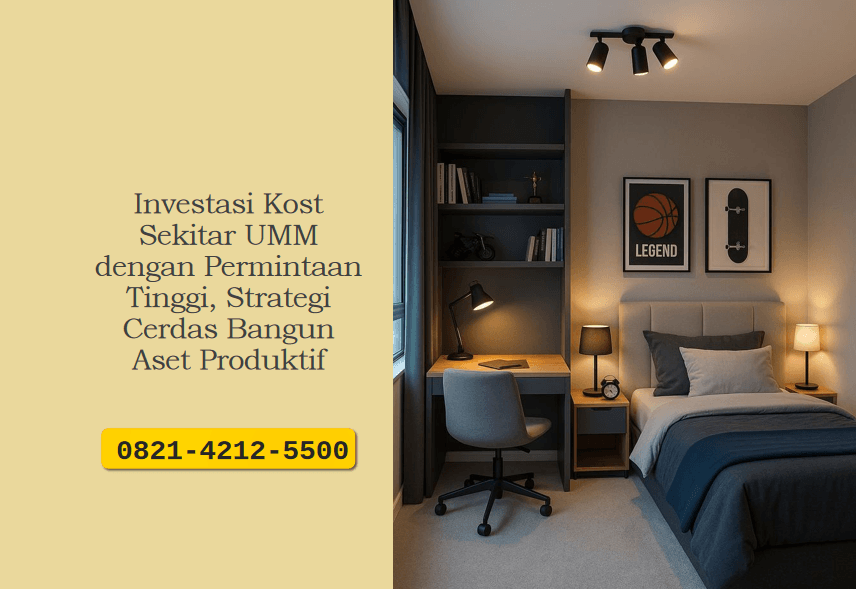 Investasi Kost Sekitar UMM dengan Permintaan Tinggi, Strategi Cerdas Bangun Aset Produktif