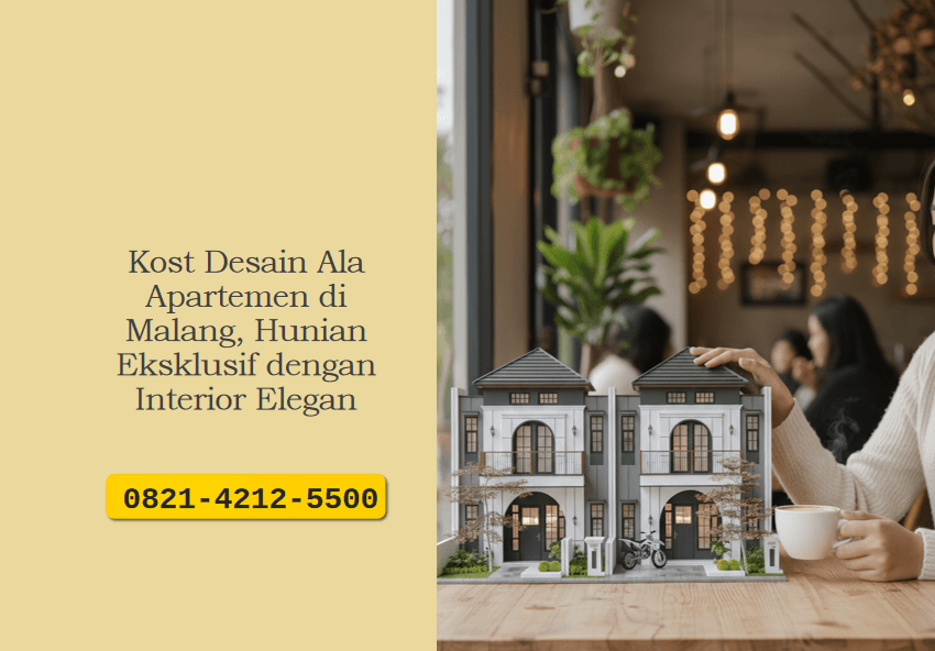 Kost Desain Ala Apartemen di Malang, Hunian Eksklusif dengan Interior Elegan