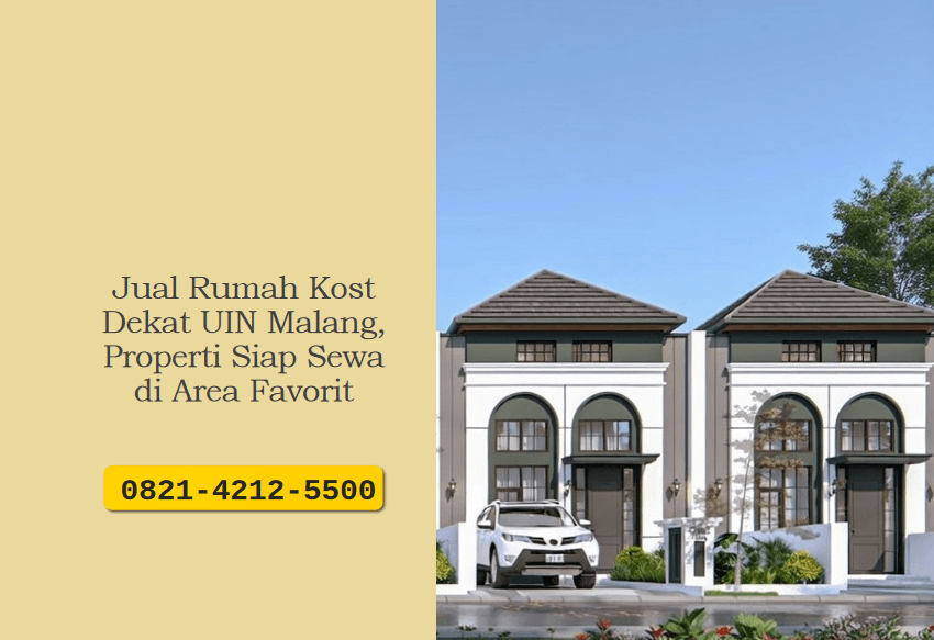 Jual Rumah Kost Dekat UIN Malang, Properti Siap Sewa di Area Favorit