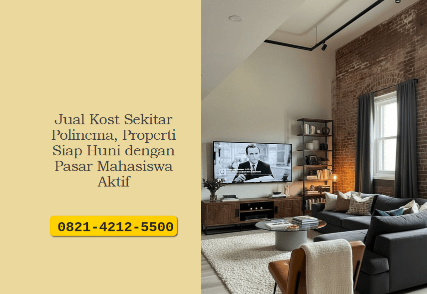 Jual Kost Sekitar Polinema, Properti Siap Huni dengan Pasar Mahasiswa Aktif