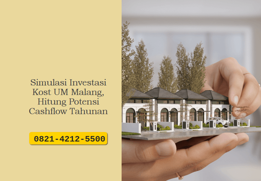 Simulasi Investasi Kost UM Malang, Hitung Potensi Cashflow Tahunan