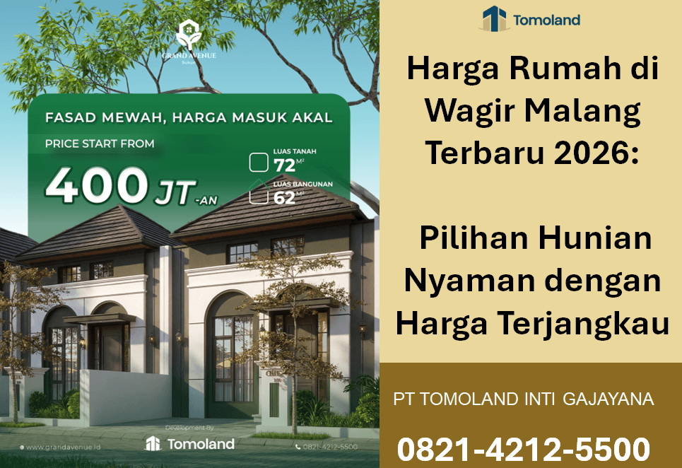 Harga Rumah di Wagir Malang Tahun Ini, Pilihan Hunian Nyaman dengan Budget Terjangkau