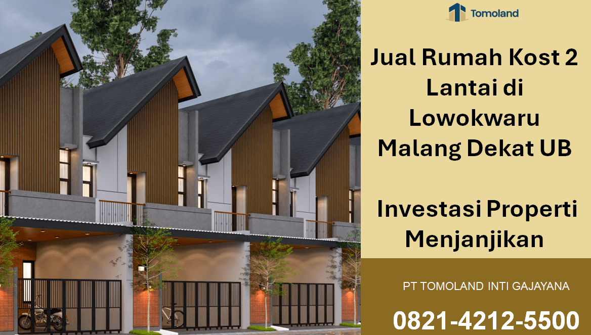 Jual Rumah Kost 2 Lantai di Lowokwaru Malang Dekat UB, Potensi Passive Income Menjanjikan | Comfy Kost Tomoland