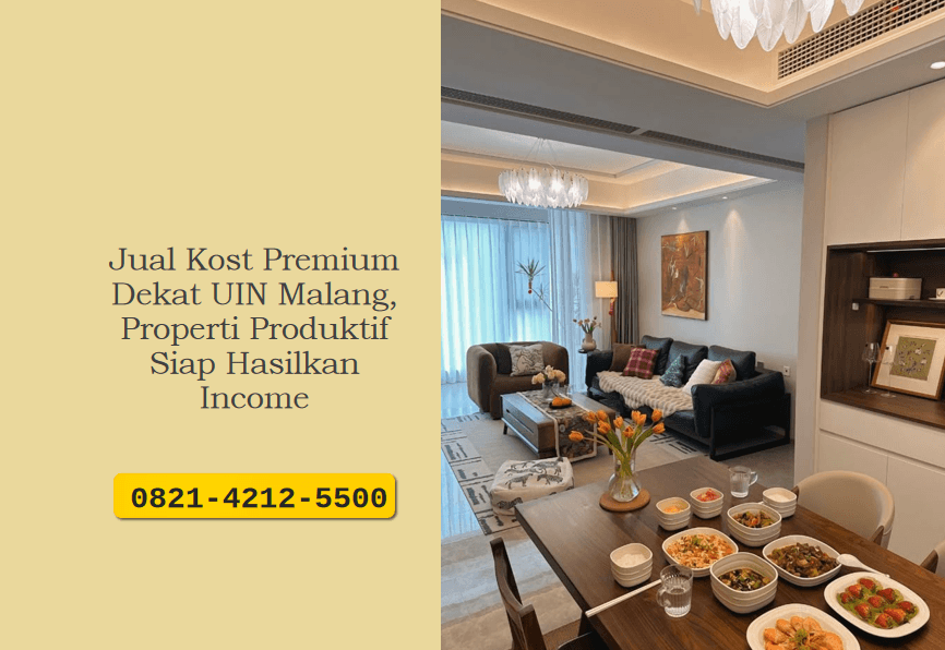 Jual Kost Premium Dekat UIN Malang, Properti Produktif Siap Hasilkan Income