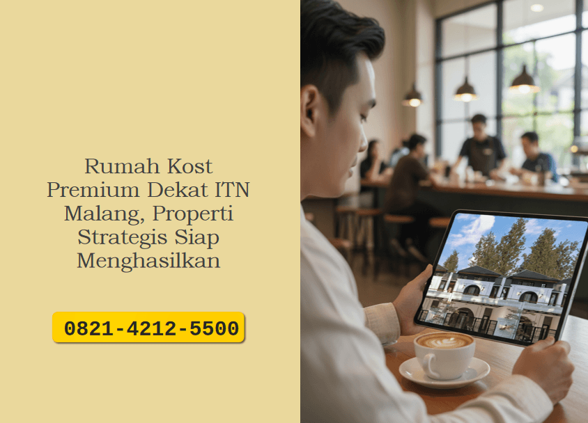 Rumah Kost Premium Dekat ITN Malang, Properti Strategis Siap Menghasilkan