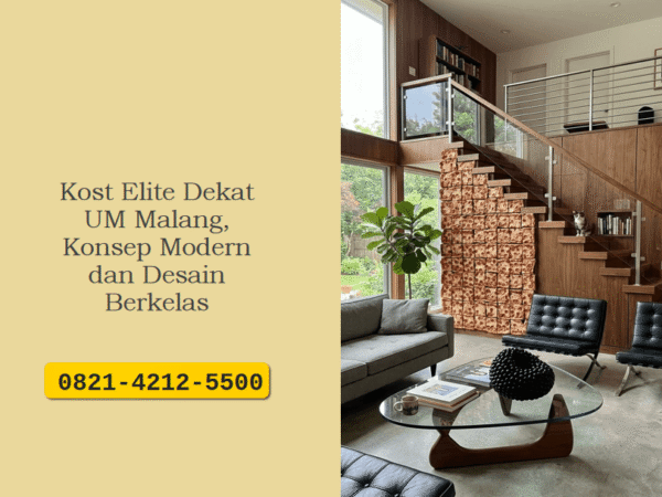 Kost Elite Dekat UM Malang, Konsep Modern dan Desain Berkelas
