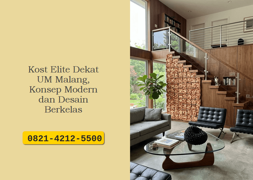 Kost Elite Dekat UM Malang, Konsep Modern dan Desain Berkelas