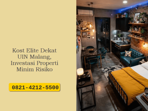 Kost Elite Dekat UIN Malang, Investasi Properti Minim Risiko