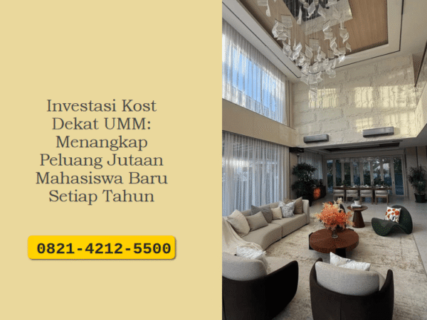 Investasi kost dekat UMM tawarkan profit tinggi. Amankan aset properti premium Anda dari PT Tomoland sekarang demi passive income!