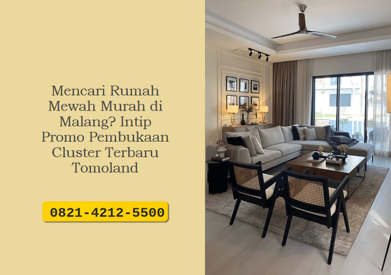Mencari Rumah Mewah Murah di Malang? Intip Promo Pembukaan Cluster Terbaru Tomoland