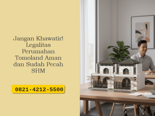 Jangan Khawatir! Legalitas Perumahan Tomoland Aman dan Sudah Pecah SHM