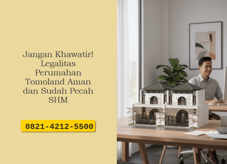 Jangan Khawatir! Legalitas Perumahan Tomoland Aman dan Sudah Pecah SHM