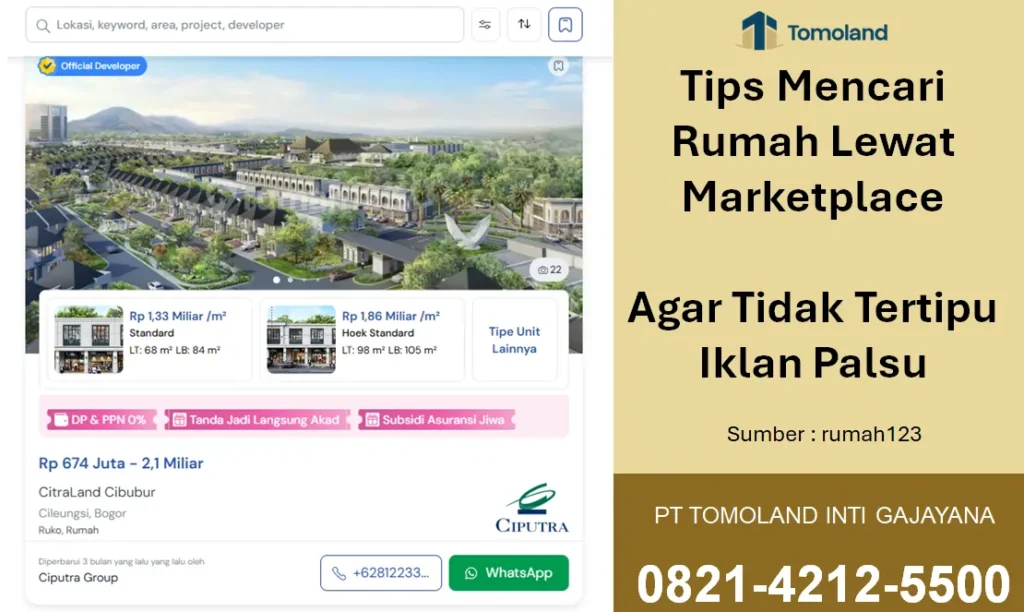 Tips Mencari Rumah Lewat Marketplace Agar Tidak Tertipu Iklan Palsu