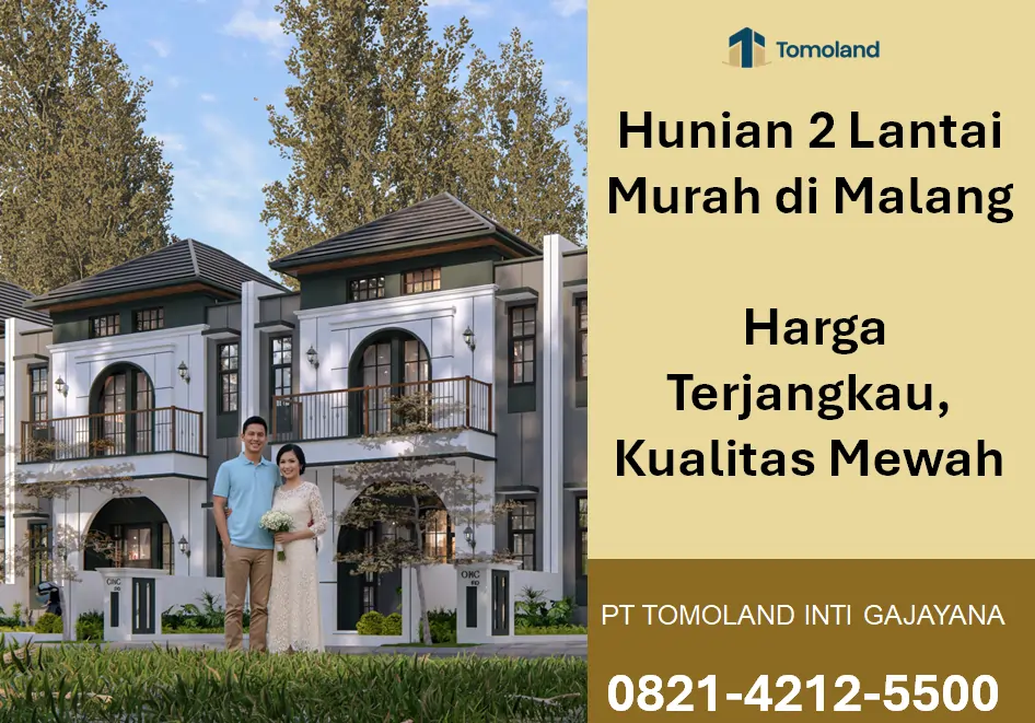 Hunian 2 Lantai Murah di Malang, Desain Elegan Harga Mulai 600 Jutaan