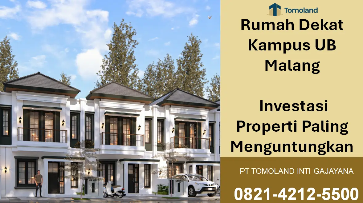Rumah Dekat Kampus UB Malang, Harga Terjangkau dengan Akses Mudah | Graha Agung Merjosari by Tomoland