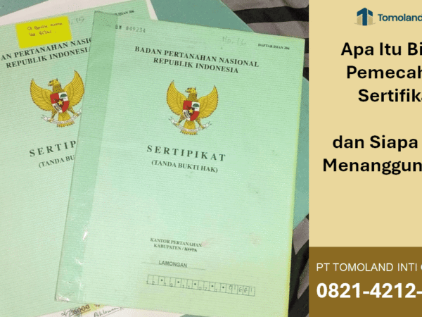 Apa Itu Biaya Pemecahan Sertifikat dan Siapa yang Menanggungnya?