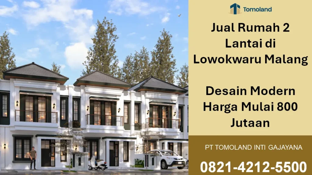 Jual Rumah 2 Lantai di Lowokwaru Malang, Dekat Kampus UB & Pusat Kota