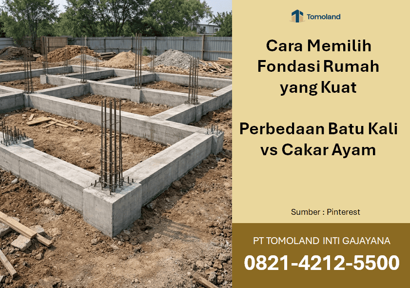 Cara Memilih Fondasi Rumah yang Kuat: Perbedaan Batu Kali vs Cakar Ayam