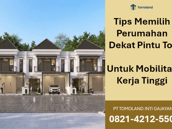 Tips Memilih Perumahan Dekat Pintu Tol untuk Mobilitas Kerja Tinggi