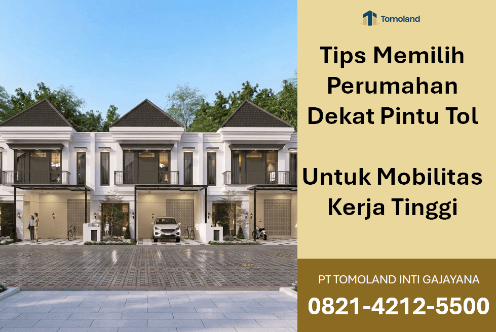 Tips Memilih Perumahan Dekat Pintu Tol untuk Mobilitas Kerja Tinggi