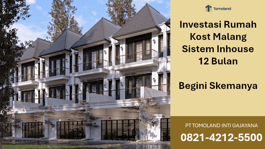 Investasi Rumah Kost Sistem Inhouse 12 Bulan di Malang : Solusi Investasi Properti Tanpa KPR Bank