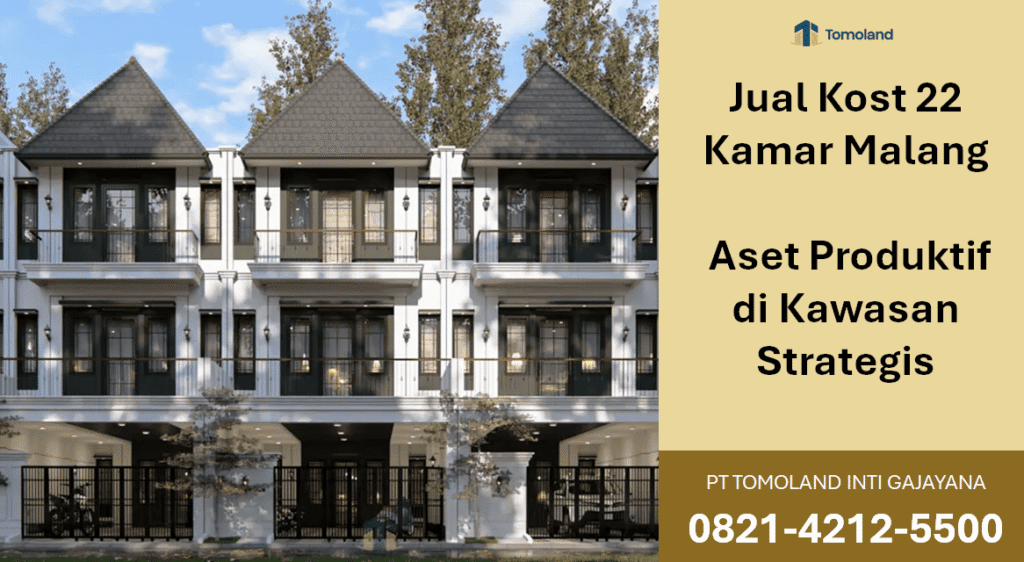 Jual Rumah Kost Tipe 22 Kamar di Malang, Potensi Passive Income dari Aset Produktif