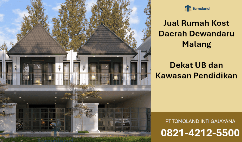 Jual Rumah Kost Daerah Dewandaru Malang, Aset Produktif Dekat UB
