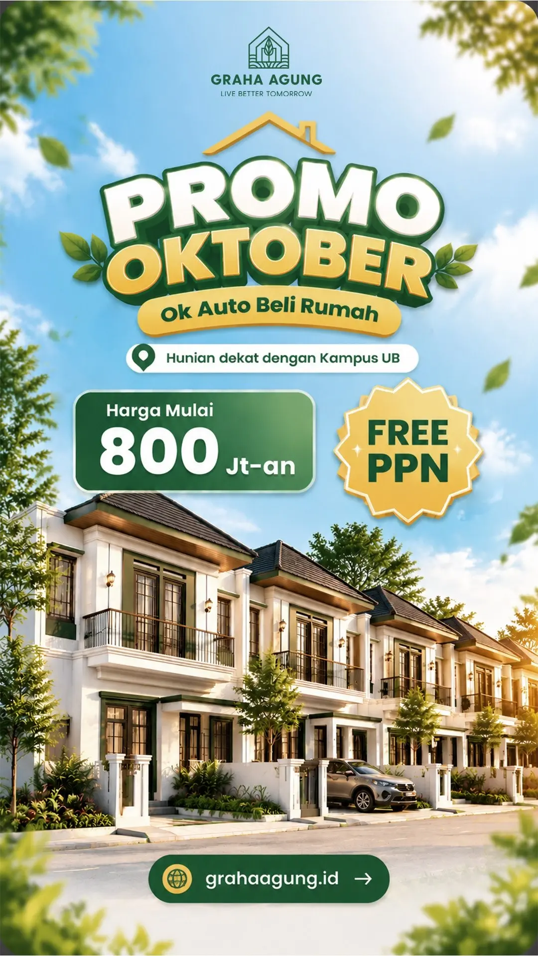 Ilustrasi interior rumah kost TOMOLAND